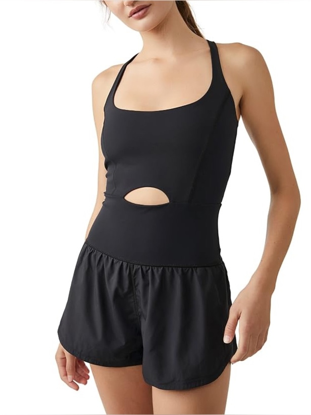 FP Movement Righteous Runsie Romper Black Size Small